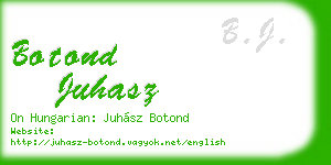 botond juhasz business card
